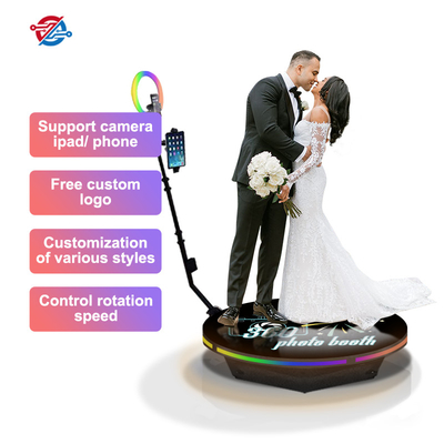 Automatische roterende spinner 360 Photo Booth-platform voor bruiloft Bevorder relatie